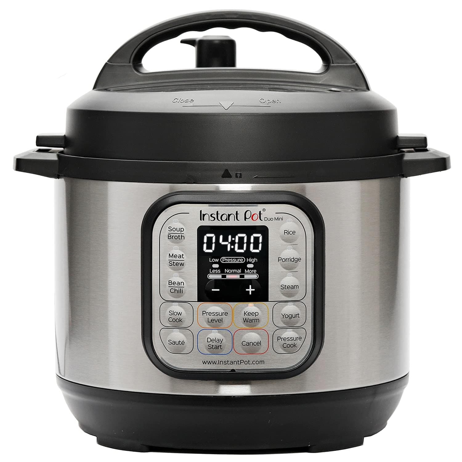 Instant Pot Duo 30 – 7 in 1 Smart Pressure Cooker – Functions, Pressure Cooker, Slow Cooker, Rice Cooker, Curling Pan, Yogurt Maker, Steamer and Dish Warmer – 3 L, Stainless Steel - Image 1