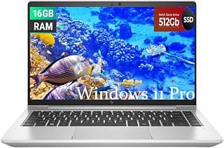 HP EliteBook 645 G9 Professional Laptop, 14 in FHD (1920 x 1080), AMD R5 5675U Processor, 16GB RAM, 512GB SSD, US QWERTY Keyboard, Windows 11 Pro (Refurbished)