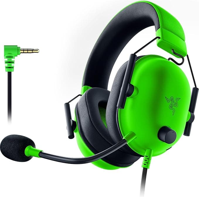 Razer BlackShark V2 X - Multiplatform Esports Gaming Headset (50mm TriForce Speakers, Advanced Passive Noise Cancellation, 7.1 Surround Sound, Cardioid Microphone) Green - Image 1