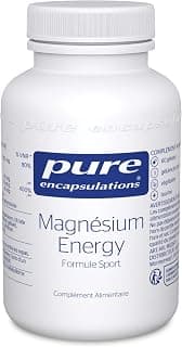 Magnesium Energy - Sport Formula - Magnesium Bisglycinate and Citrate with Taurine and Vitamin B12 - Fatigue and Energy - Muscle Support - Food Supplement - 60 capsules