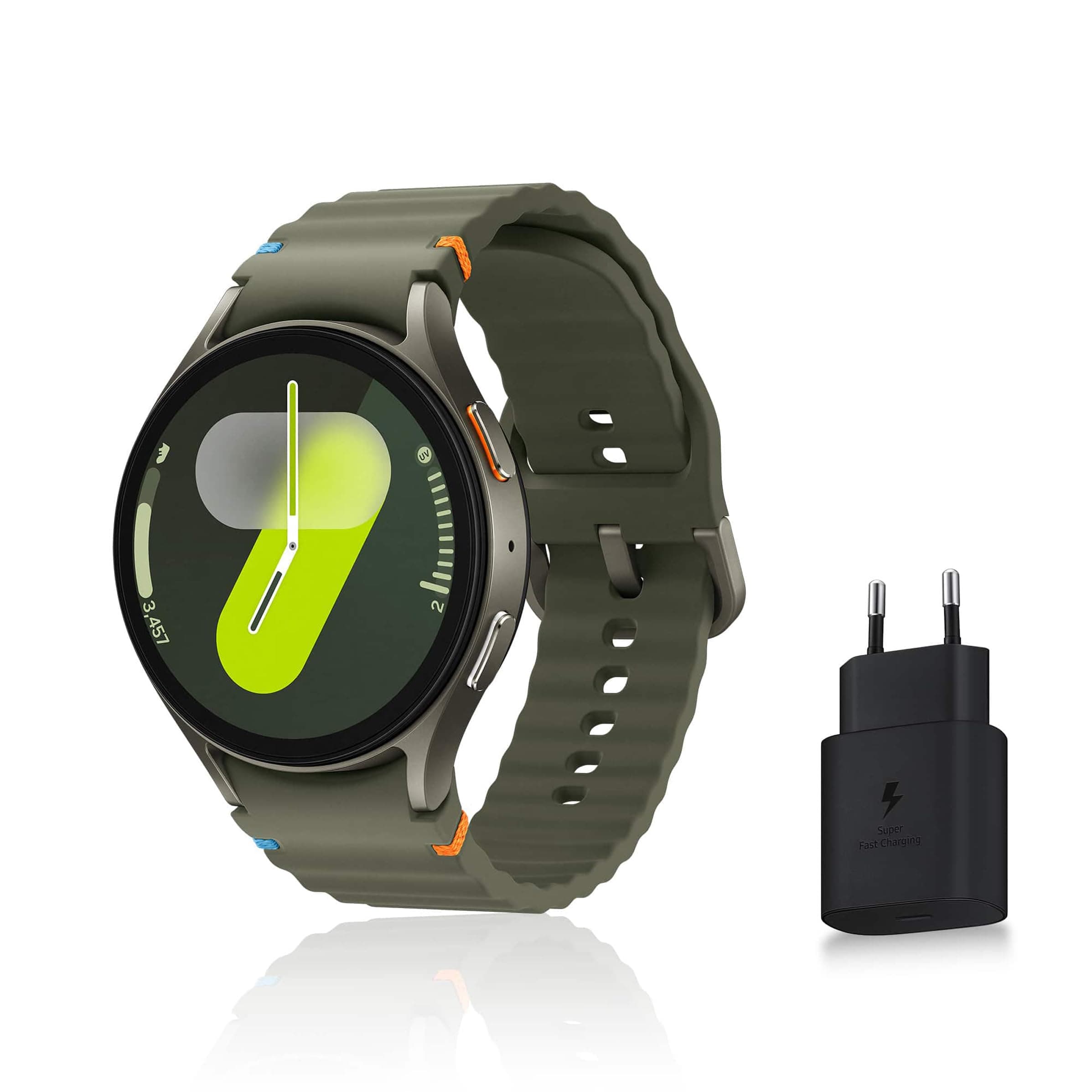 Samsung Galaxy Watch7, Smart Watch, Health Tracker, Sports Tracker, 44mm, Bluetooth, Green, Galaxy AI, Mains Charger Included (FR Version) [Amazon Exclusive] - Image 1