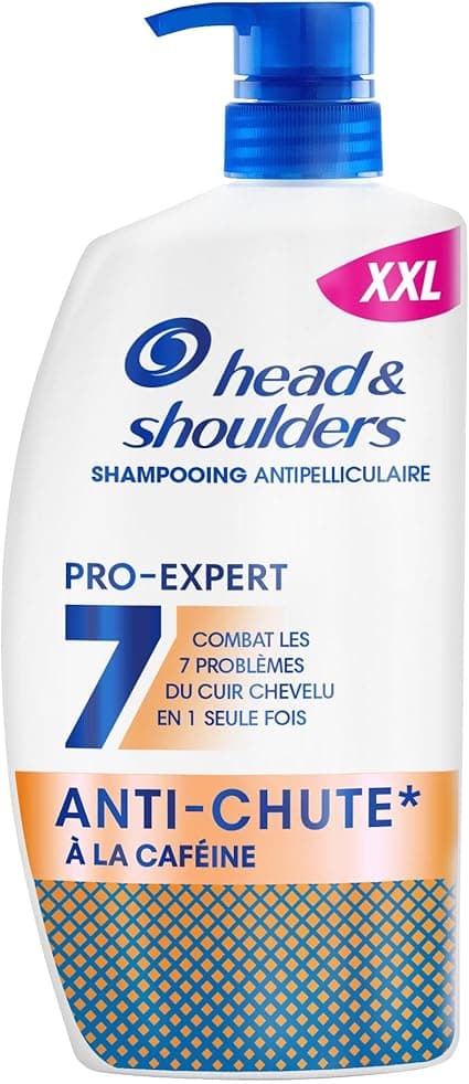 Head & Shoulders Pro-Expert 7 Hair Loss Defense Shampoo with Caffeine Pump 800ml Combat 7 Scalp Problems for Full Leather Protection