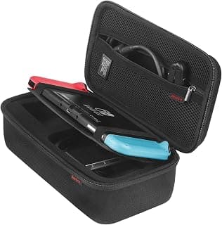Nintendo Etui pour Nintendo Switch / Switch OLED - Housse de transport pour Nintendo switch avec 10 porte jeux pour la Nintendo Switch, Adaptateur AC, câble HDMI, Grip Joycon, Dragonne Joycon