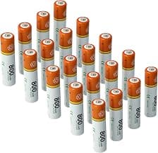 20x Batterie AAA Micro Compatible avec Angelcare AC423, AC420, AC420D, AC401, AC403, AC110 Moniteur bébé, babyphone (800mAh, 1,2V, NiMH)