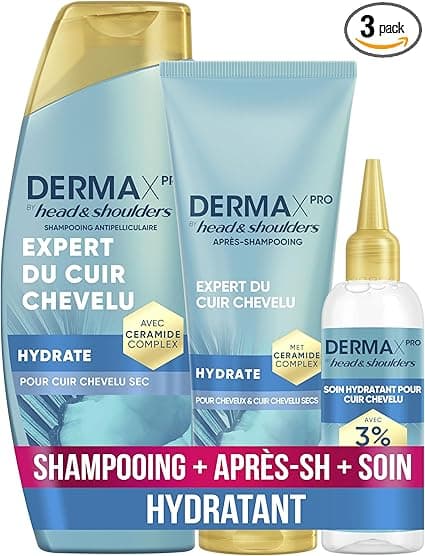 Head & Shoulders DermaXPro Hydrate Shampoo 250ml, With Ceramic Complex, For Dry Scalp Helps Strengthen Skin Barrier, 72H Hydration - Image 1