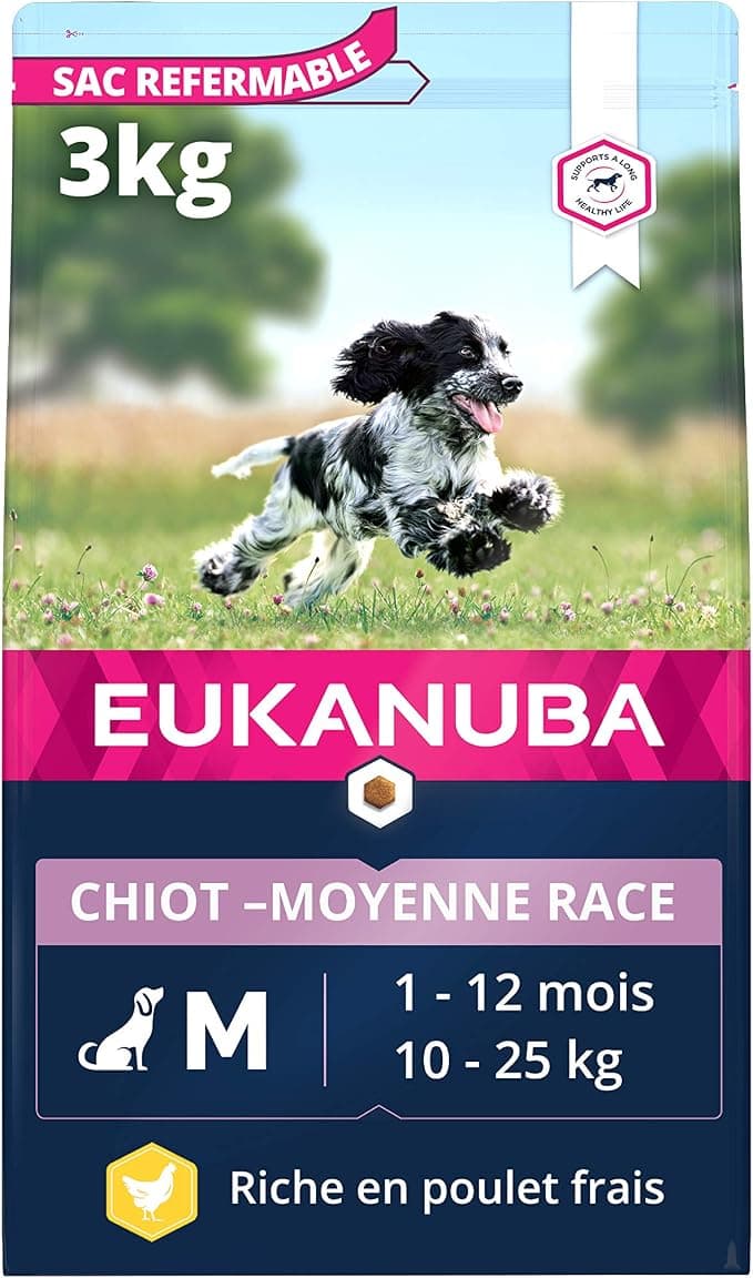 Eukanuba Dog Puppy Medium Breed Dry Food Chicken 3 kg