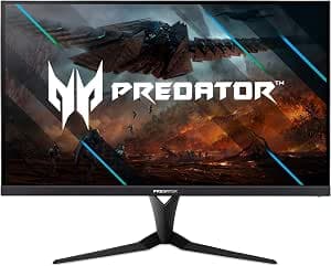 acer Predator XB323U GPbmiiphzx 32" WQHD (2560 x 1440) IPS NVIDIA G-Sync Compatible Monitor, VESA Certified DisplayHDR600, Up to 0.5ms, 170Hz, (1 Display Port, 2 HDMI and 4 USB 3.0), Black