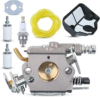 Husqvarna Carburateur pour Husqvarna 36 41 136 137 141 142 Tronçonneuse, ADEFOL Pièces de Rechange Accessoire Moteur Numéro de Pièce OEM WT-834 Kit de Réparation de Carburateur