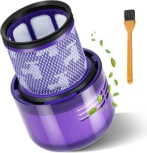 Filter Compatible with Dyson V11 V15 SV14 SV17 SV22 Detect Absolute V11 Animal V11 Absolute Torque Drive Fluffy Complete Pro Vacuum Accessories with 1 Cleaning Brush