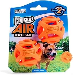 Chuckit Chuckit Breathe Right Fetch Ball Medium by Chuckit, 2 Chasing Balls for Dogs Size M