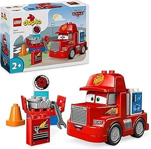 LEGO Duplo | Disney Cars and Pixar Mack Racing, Building Set for Toddlers from 2 Years, Red Toy Vehicle from the Movie to Build, Gift Idea for Boys and Girls, 10417