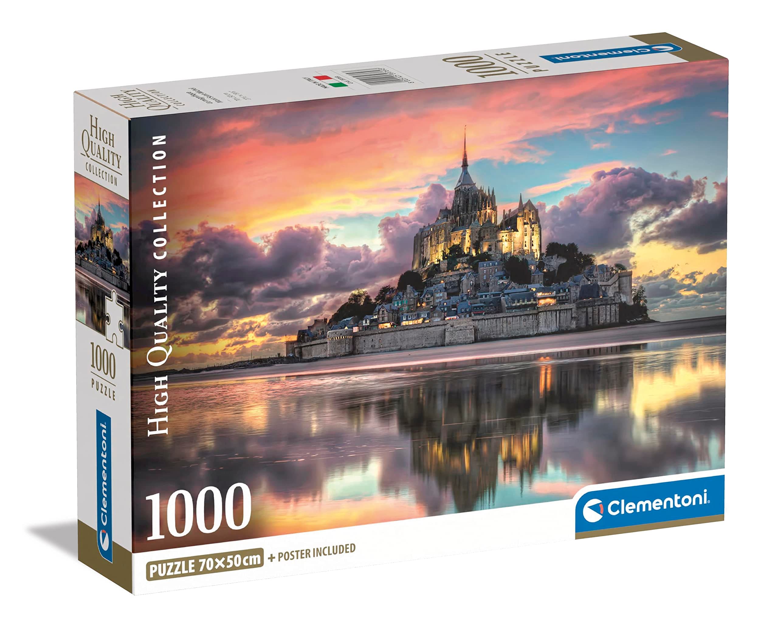 Clementoni - 39769 - High Quality Collection Puzzle Le Magnifique Mont Saint - 1000 Pièces - Puzzle Adulte, Divertissement Pour Adultes - Fabriqué En Italie - Image 1