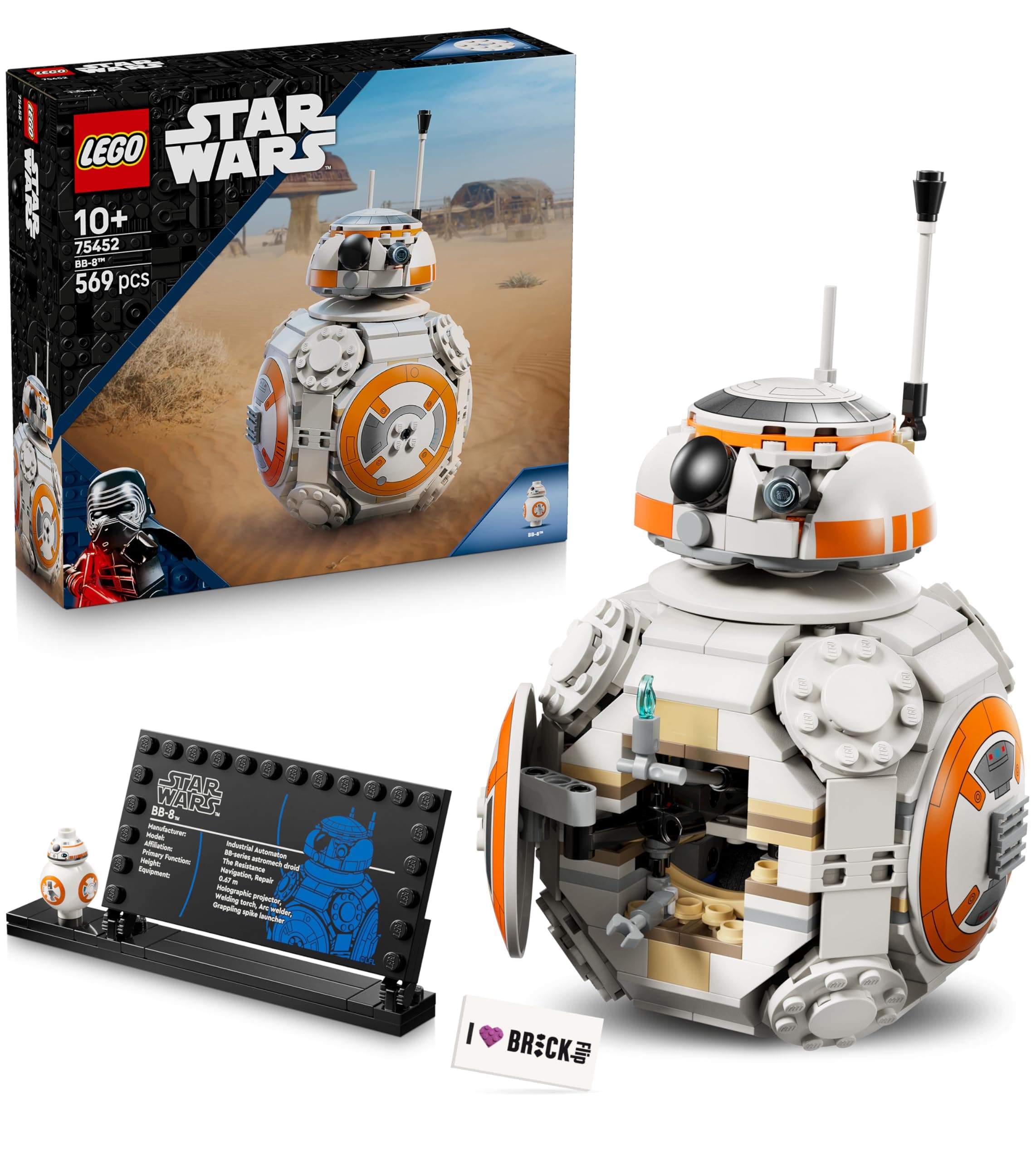 LEGO BB8 Star Wars 75452 Lego Star Wars The Astromech Droid BB-8 with Printed Tile