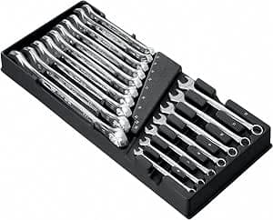 FACOM - 17 OGV Combination Spanner Module - MOD.440-1XL - Dimensions 6-22 mm - Robust and durable material - Compatible with the FACOM Modular Storage System - For Professionals and Individuals