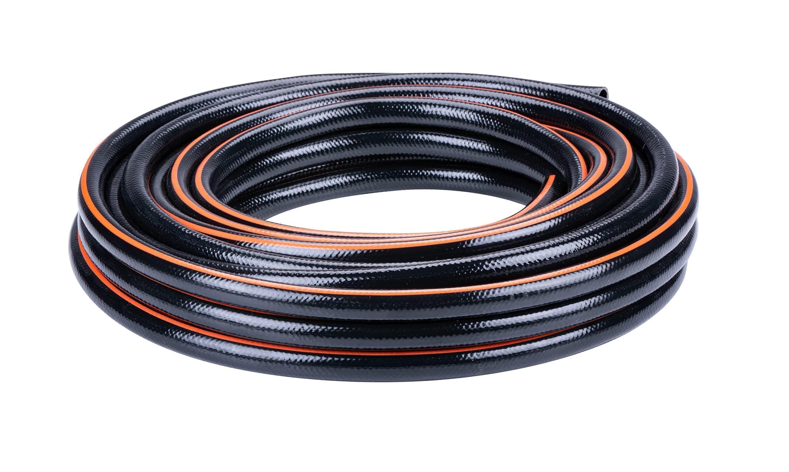 BLACK+DECKER BLACK+DECKER Garden Hose 15 m – Garden Hose Diameter 13 mm – Garden Tools – Max. 6 Bar – PVC – Black/Orange