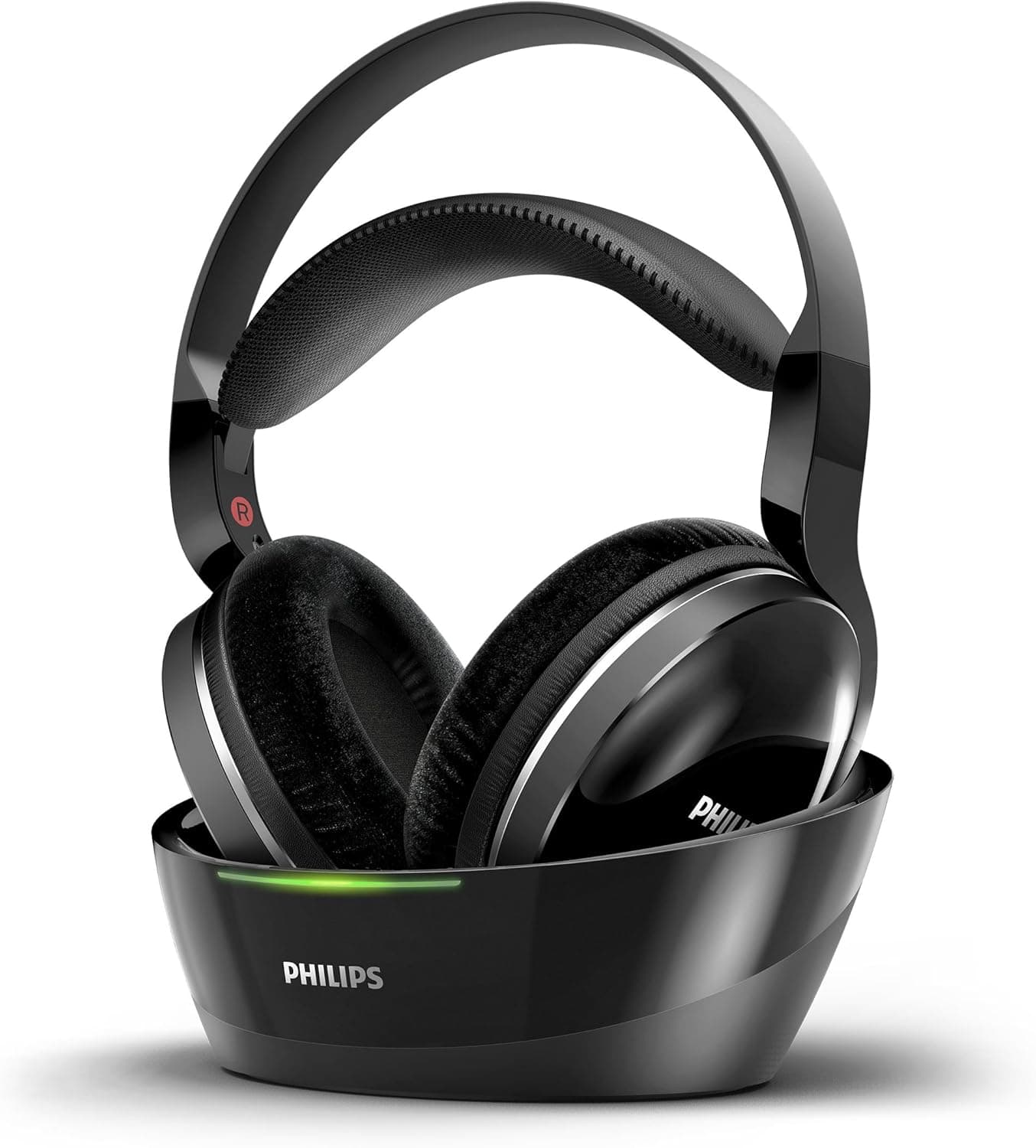 Philips SHD8850/12 Wireless Over-Ear TV Headphones HiFi Wireless Headphones (Excellent High Resolution Sound, Useful Range 30m, Charging Base, Velvet Pads) Black - Image 1