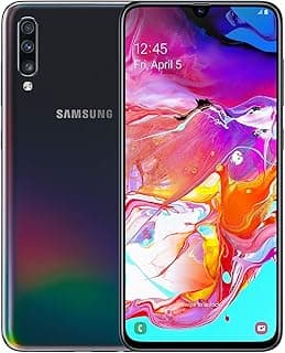 Samsung Galaxy A70 6,7 pouces Smartphone 6 Go RAM sans carte SIM 128 Go double SIM Noir A (renouvelé)