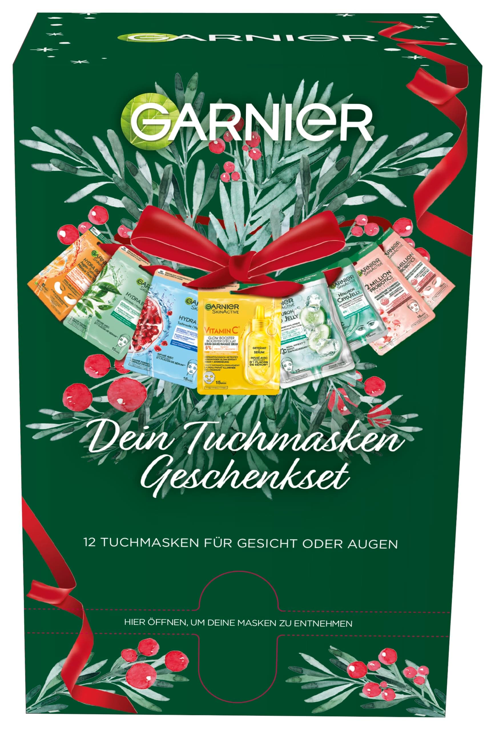 Garnier Hydra Bomb & SkinActive Fabric Face Mask (Pack of 12)