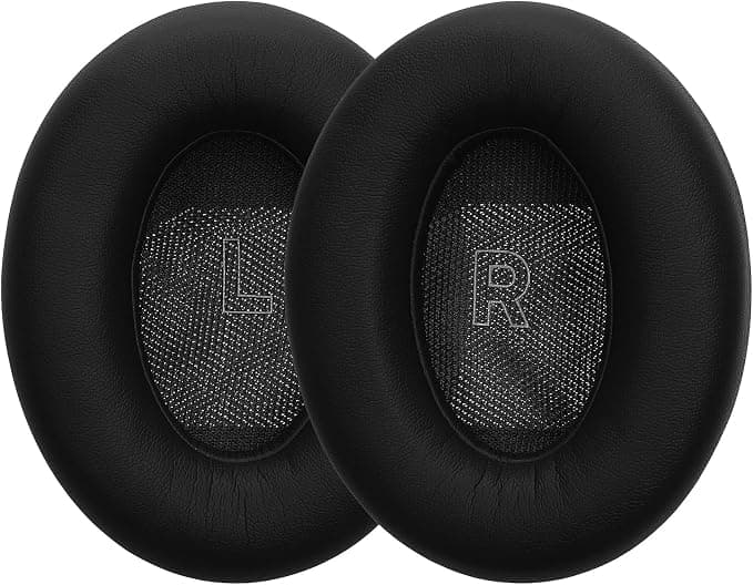 kwmobile 2 x Ear Pads Compatible with Bose QC Ultra/QuietComfort Ultra Foam Ear Pads for Headphones – Black - Image 1