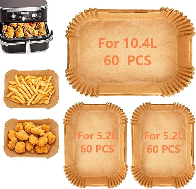 Ninja 180pcs Air Fryer Baking Paper for Ninja Foodi Flex 10.4 L AF500EU,Heat-Resistant, Oil Resistant, Air Fryer Paper Suitable for 10.4L and 10L Air Fryers
