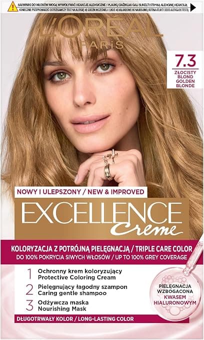 L'Oréal Paris Excellence Hair Colour 7.3 Golden Blonde - Image 1