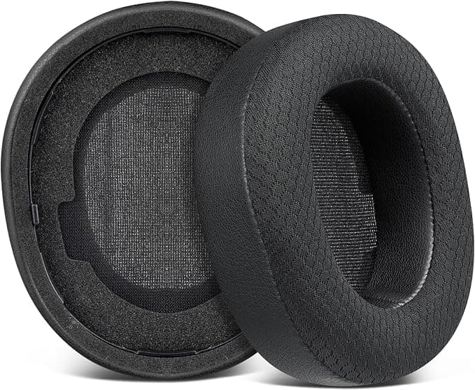 SOULWIT Foam Cushion Pads for Steelseries Arctis Nova Pro Wireless/Arctis Nova Elite Headphones, High Density Foam Earpads for Sound Insulation, Thickness Added - Image 1