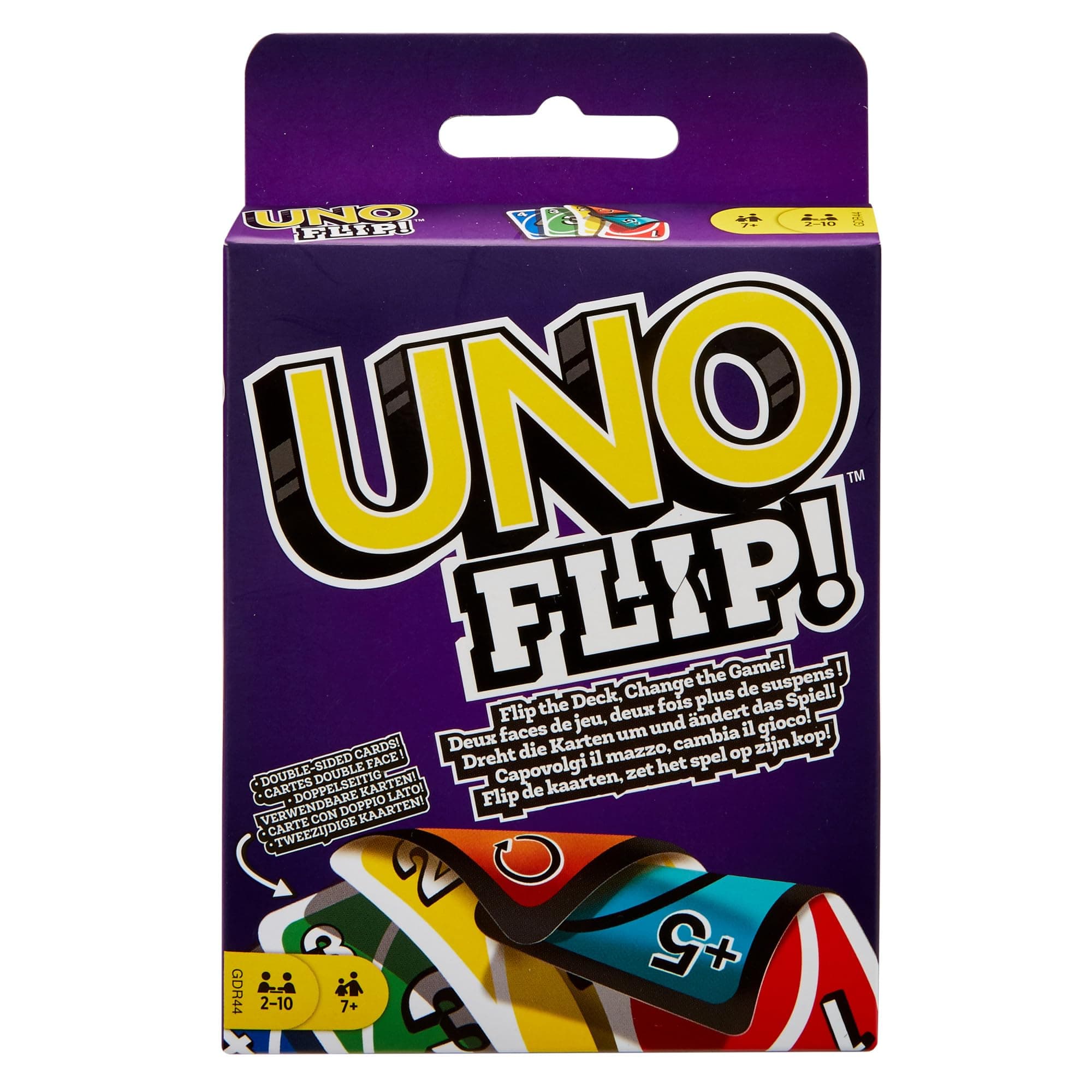 Mattel Games UNO Flip, New Delusional Version Double-Sided, Card Game for Kids and Adults, Board Game for Family Night, 2-10 Players, Toy for 7+ Years, GDR44 - Image 1
