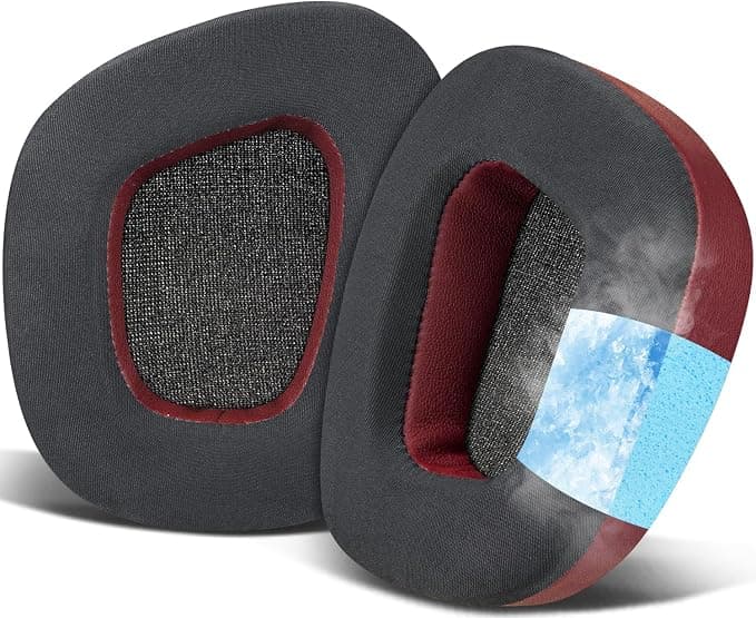 SOULWIT Cooling Gel Foam Cushion Pads for Corsair Void/Void v2/Void Pro/Void Elite/Surround Wired & Wireless RGB USB Gaming Headsets, Ice Silk Fabric Ear Pads - Image 1