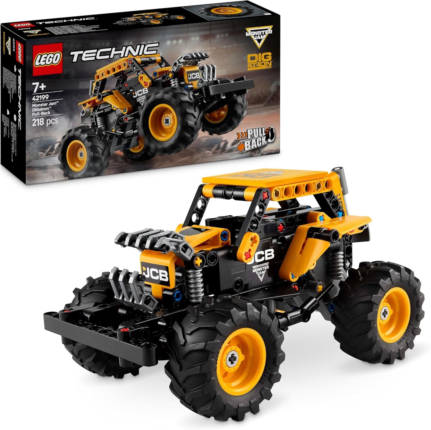LEGO Technic Monster Jam DIGatron à rétrofriction - Maquette de Camion pour garçon et Fille dès 7 Ans - Jeu créatif pour passionnés de Voitures - Idée Cadeau pour Amateurs de mécanique 42199