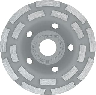 Bosch 1x PRO Concrete Long Life Diamond Plate Grinding Wheels for 22.23 mm bore and concrete grinders (for Concrete, Ø 125 mm, Professional Accessory Concrete Grinder)