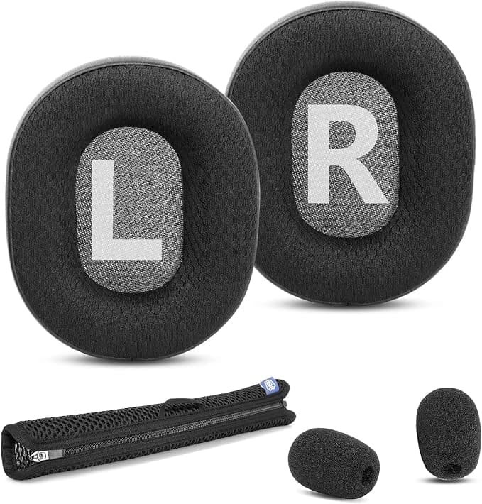Armrests + Headband Compatible with HyperX Cloud Alpha, Cloud II, Cloud III, Cloud Alpha S Gaming Headsets with Durable Breathable Fabric Padding / High Density Foam - Image 1