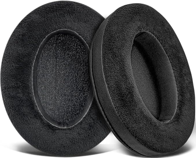 SOULWIT Velvet Foam Cushion Pads for Audio-Technica ATH M50X/M40X, HyperX Cloud/Alpha, SteelSeries Arctis, MDR-1ABT/1RBT/1RNC/7506, Turtle Beach Stealth 420X/600 - Image 1