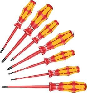 Wera 05135961001 Kraftform Screwdriver Set 7 Pieces Red