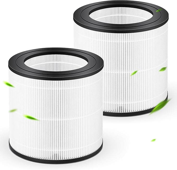 Philips Filtre de rechange FY0611/30, Compatibles avec Philips Filtre de Remplacement pour Purificateur d'air AC0650 et AC0651/10, Filtre HEPA 3 en 1 avec Charbon Actif (2 pièces)