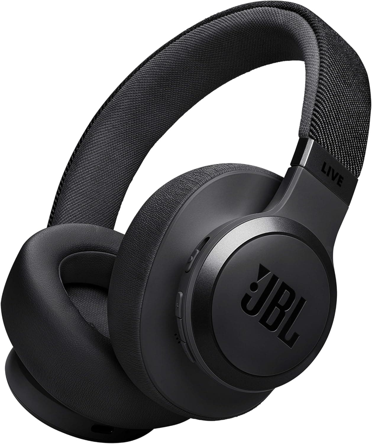 JBL Live 770NC Casque circum-auriculaire, Réduction de Bruit Adaptative, Smart Ambient, jusqu'à 65 heures d'autonomie, noir