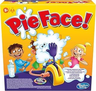 Hasbro Games Pie Face, Jeu Familial d'Entartage Amusant, Jeu de Société pour Enfants dès 5 Ans et Adultes, Activité Ludique et Loisir Créatif pour Fêtes et Anniversaires