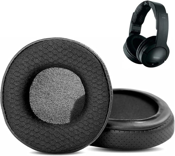 Replacement Ear Pads Compatible with Sony MDR-RF865RK MDR-RF865R Headphones Breathable Leather/Durable Fabric and Memory Foam - Image 1