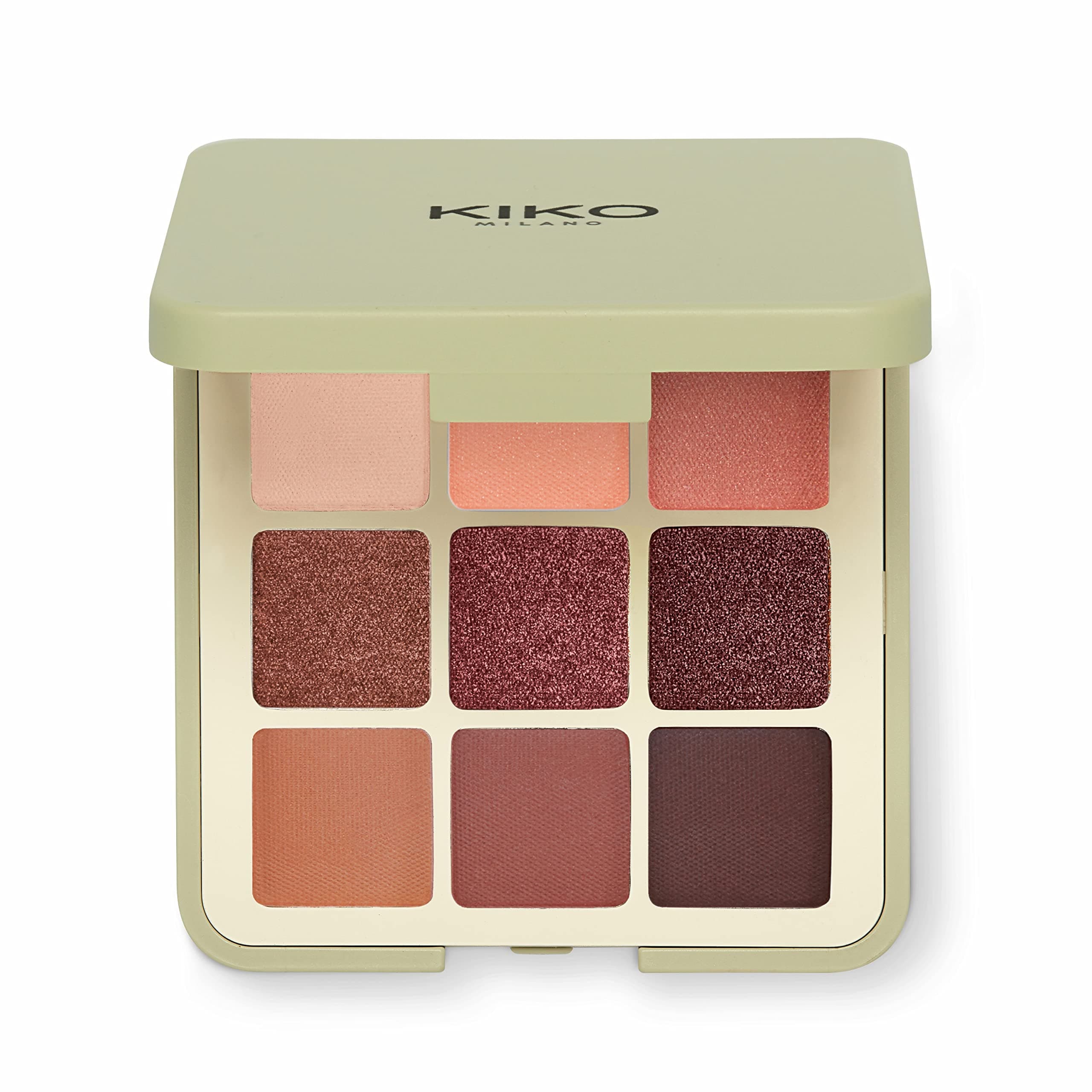 KIKO Milano Green Me Eyeshadow Palette 102, Palette De 9 Ombres À Paupières Aux Finis Variés : Mat, Nacré Et Métallisé - Image 7