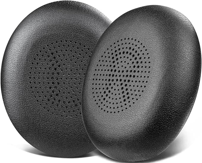 SOULWIT Foam Cushion Pads for Jabra Evolve2 65 (65MS 65UC USB)/Evolve2 40 (40UC 40MS USB)/Elite 45h Wireless Supra-Ear Headphones, Ear Pads with Soft Protein Leather - Image 1