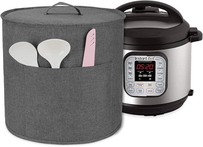 Luxja Cover for Instant Pot IP-DUO60, Protective Cover for 6 Litre Electric Pressure Cookers and Accessories, Grey - Image 1