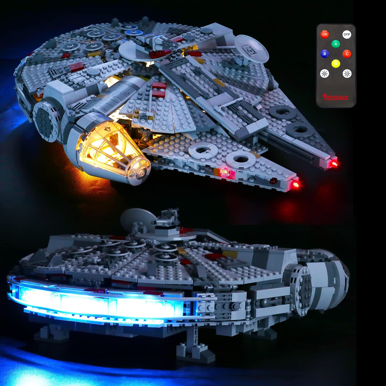 LEGO BRIKSMAX LED Upgrade Version Kit for Lego Star Wars Millennium Falcon, Compatible with Lego Model 75257, Construction Model Not Included