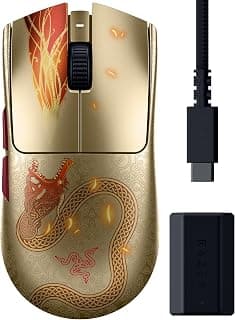 Razer Viper V3 Pro Counter-Strike 2 Dragon Lore - Souris Gaming sans Fil Ultra-légère pour e-Sport - 55g - HyperPolling 8K - Capteur 35K DPI - HyperSpeed 2,4 GHz - 95 Heures - PC/Mac | Dragon Lore