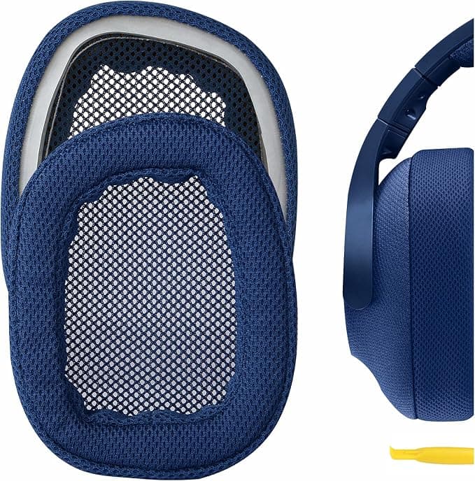 Geekria Replacement Ear Pads for Logitech G433 G233 G Pro Headphones Blue - Image 1