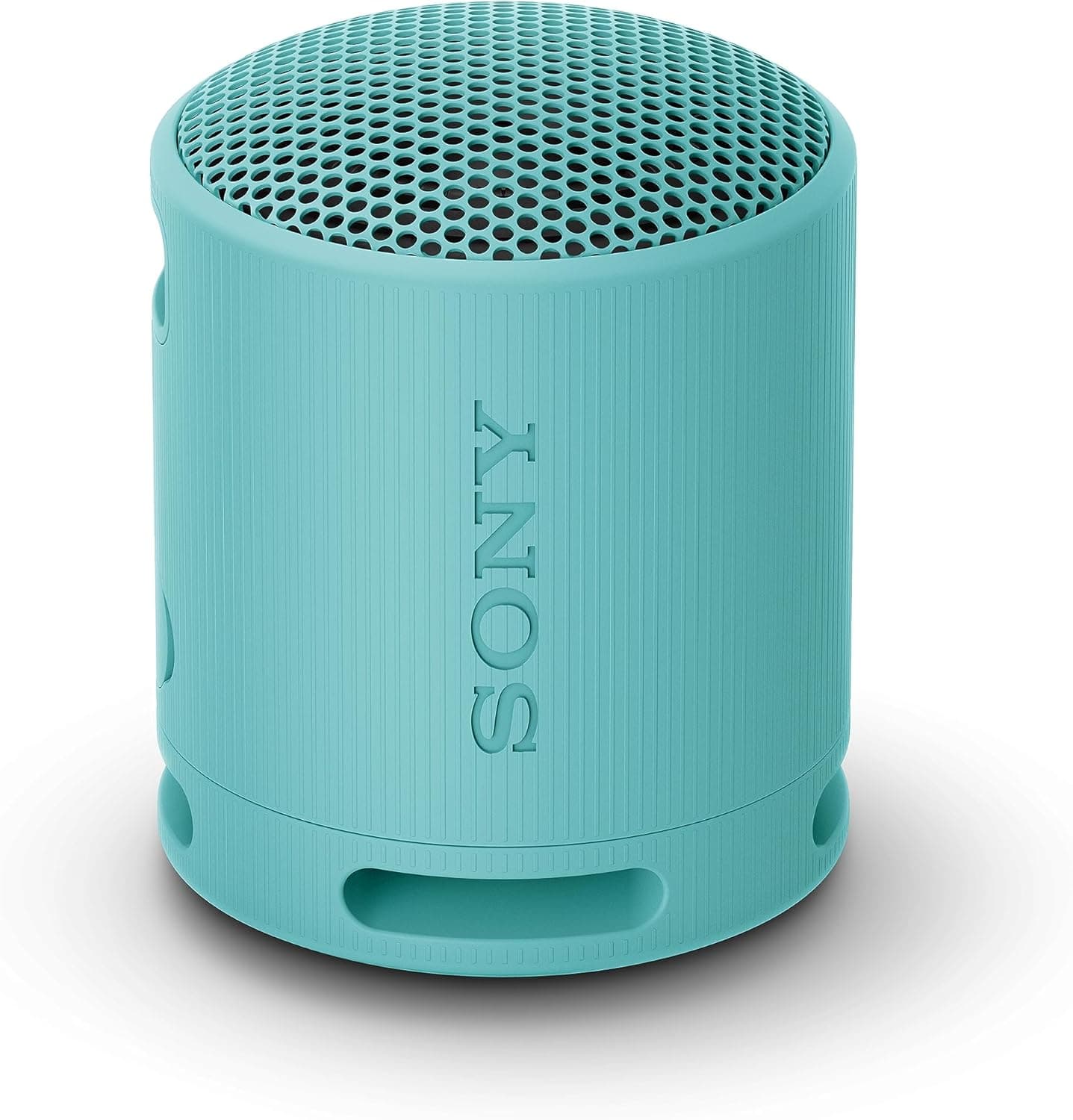 Sony SRS-XB100 - Enceinte sans Fil Bluetooth, Portable, légère, compacte, Durable, IP67, étanche à l'eau et à la poussière, Batterie 16H, dragonne Polyvalente, appels Mains Libres, Bleu Mers du Sud