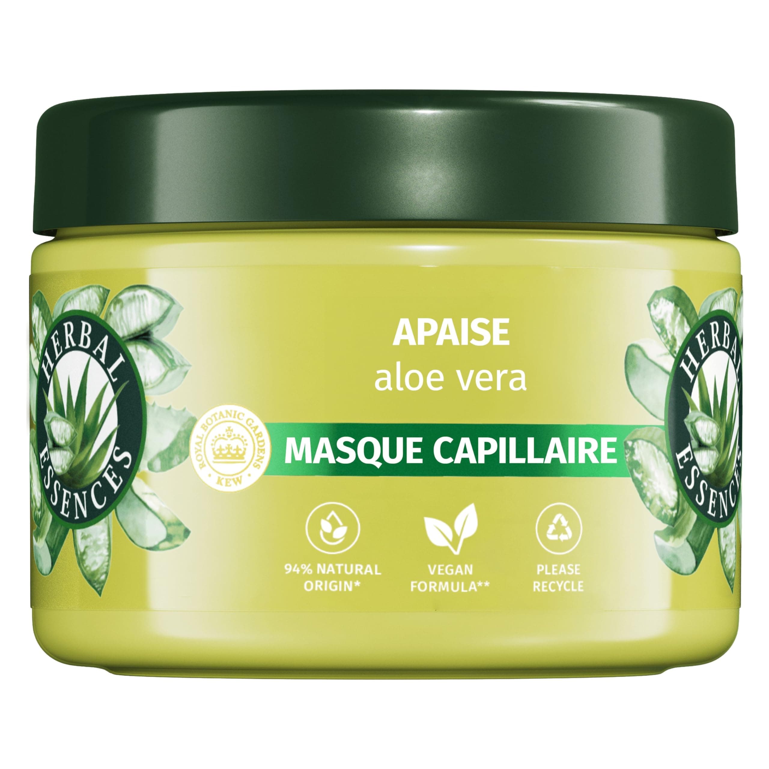 HERBAL ESSENCES - Sans Sulfate - Masque Hydratant 500ml Aloe Vera - Apaise, Hydrate, Nettoie et Nourrit Les Cheveux Très Secs - Parfum Jasmin, Sans Silicone ni Sulfate - Végan - Image 10