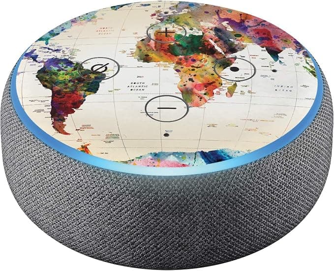 Head Case Designs sous Licence Officielle Mark Ashkenazi Modèles Variés Vinyle Autocollant Peau Compatible avec Amazon Echo Dot (3rd Gen) - Peau Uniquement Echo Dot (3rd Gen) n'est Pas Inclus - Image 1