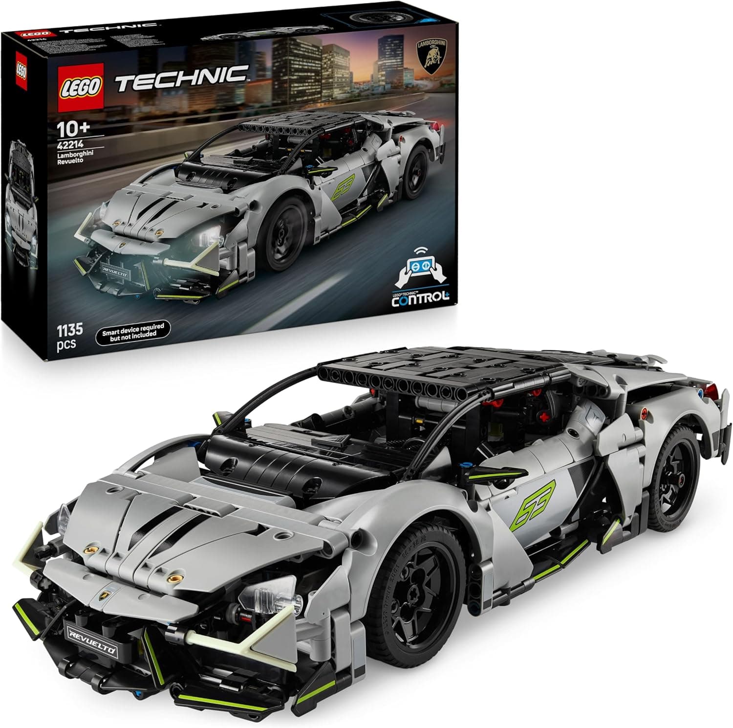 LEGO Technic Supercar Lamborghini Revuelto - Jouet de Construction - Voiture Télécommandée - Maquette avec Phares, Direction & Batterie Rechargeable - Cadeau pour Garçon dès 10 Ans 42214 - Image 1