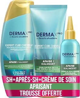 Head & Shoulders DERMAXPRO Shampoing, Après-shampoing Et Soin À Rincer, Coffret-Cadeau Pour Femme