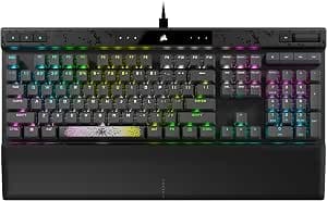 Corsair K70 Max RGB Magneto-Mechanical Wired Gaming Keyboard - MGX Switches with Adjustable Actuation - PBT Double-Shot Keycaps - iCUE Compatible - AZERTY FR Layout - Steel Grey