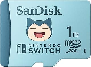 Nintendo microSDXC for Nintendo Switch Systems, Pokemon Snorlax 1TB, UHS-I Card, Up to 100MB/s, Licensed Nintendo, Class 10, U3, Pokémon